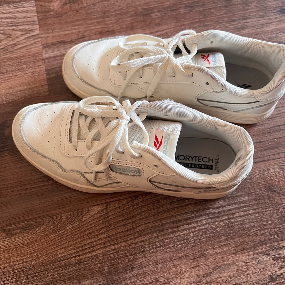 White Reeboks - Picture 2 of 3